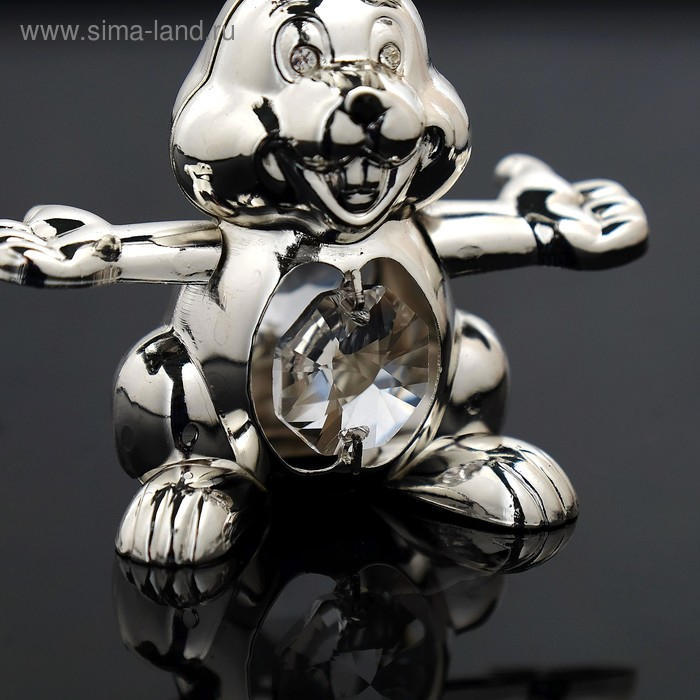 Сувенир «Кролик», 5,5×2.5×8 см, с кристаллами Сувенир «Кролик», 5,5×2.5×8 см, с кристаллами