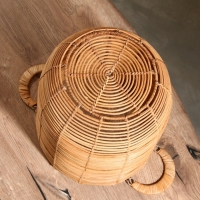 Корзина для белья, 31х31х31 см, ротанг