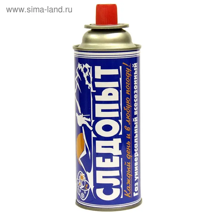 Газ для портативных плит &laquo;СЛЕДОПЫТ&raquo;, всесезонный, металлический баллон, 220 г, цанговый
