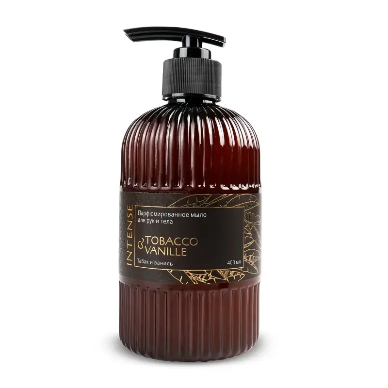 Жидкое мыло парфюм. Intense "Tobacco&vanilla/Табак и ваниль" 400 мл. с дозатором Clean&Green CG8513