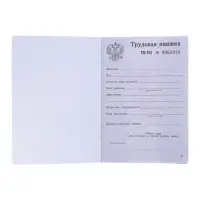 Бланк &laquo;Трудовая книжка&raquo; без голограммы
