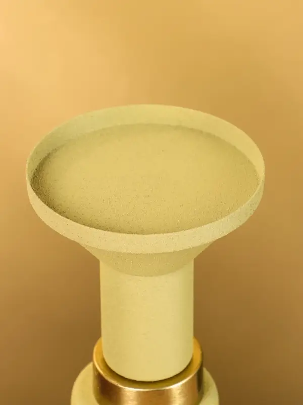 Подсвечник на 1 свечу текстурный «Оливковый», 10.5×10.5×19.5 см