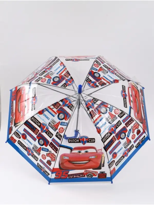 Зонт детский прозрачный купол &laquo;Тачки&raquo;, d=76 см