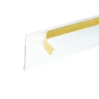 Ценникодержатель полочный самоклеящийся, DBR=39, 1000 мм, прозрачный