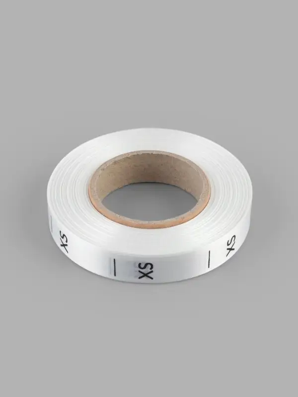 Размерник сатиновый, XS, 1000 шт., 12 мм, 30 м, белый