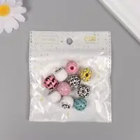 Бусины для творчества дерево "Кошачьи радости" набор 10 шт 1,6х1,6х1,6 см