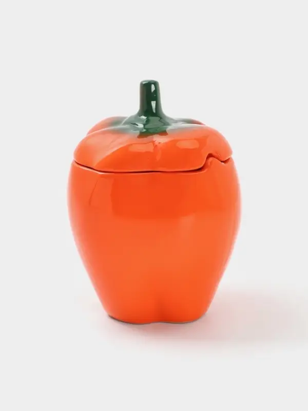 Горшок для запекания Борисовская керамика «Перец» 0.65 л, оранжевый