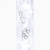 Набор для создания украшений "База" тросик, кримпы, шапочка, протектор, кольца, 61 пред, цв серебро