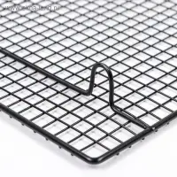 Решётка для глазирования и остывания кондитерских изделий KONFINETTA, 26&times;23&times;3 см, металл, чёрная