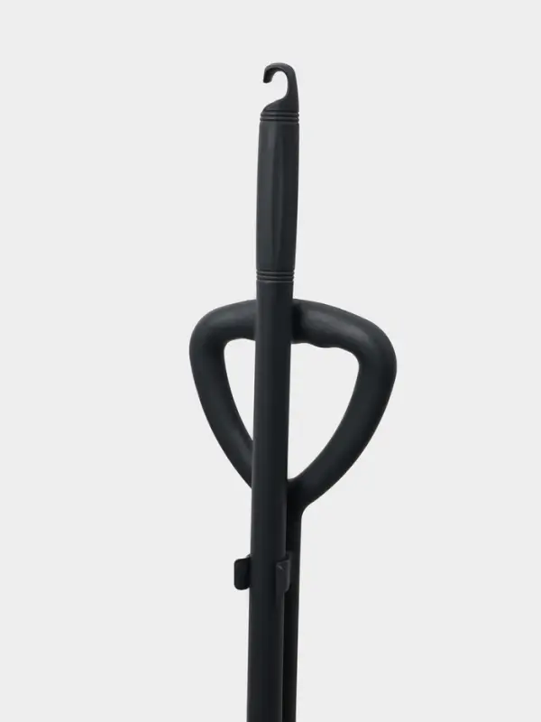 Щётка для пола, с совком-ловушкой, с крышкой, серая