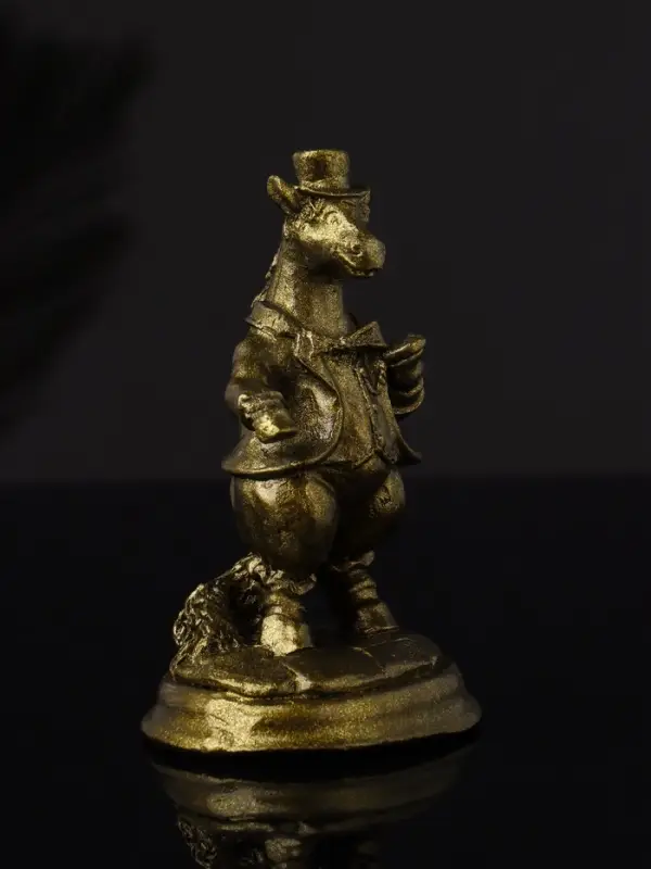 Фигура "Конь на пьедестале" 10 см, латунь