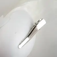 Птичка для декора и флористики, на прищепке, белая, пластиковая, 8&times;8 см
