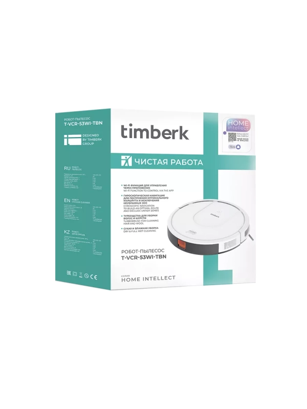 Робот-пылесос с Wi-Fi T-VCR-53WI-TBN Робот-пылесос с Wi-Fi T-VCR-53WI-TBN