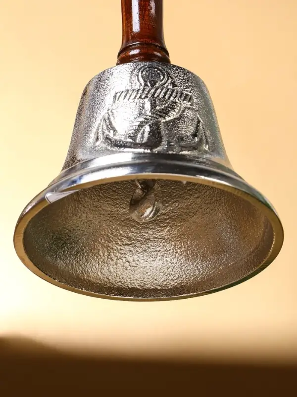 Колокольчик  Колокольчик "Якорь" алюминий, с деревянной ручкой 12х12х24 см