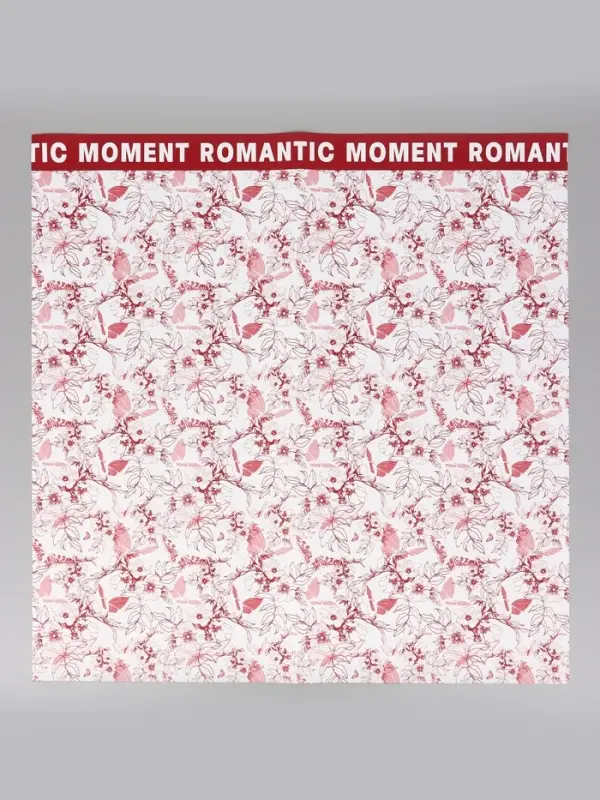 Пленка для цветов и букетов &laquo;Романтичные моменты&raquo;, белый винный, 57&times;57 см
