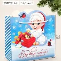 Пакет подарочный &laquo;С Новым годом&raquo;, символ года, 25&times;22.5&times;10 см