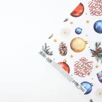 Бумага упаковочная &laquo;Новый год время чудес&raquo;, белый крафт, 1 лист, 80 г/м&sup2;, 70&times;100 см