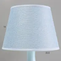 Лампа настольная RISALUX &laquo;Бирюза&raquo;, Е14, 40 Вт, голубая, 22&times;22&times;38 см