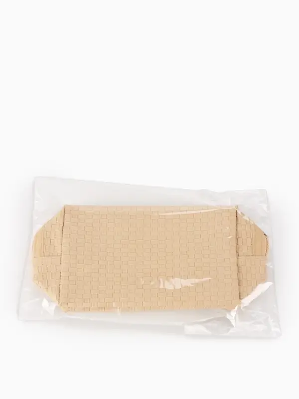 Косметичка дор Плетенка, 16*5*10, отдел на молнии, св. бежевый