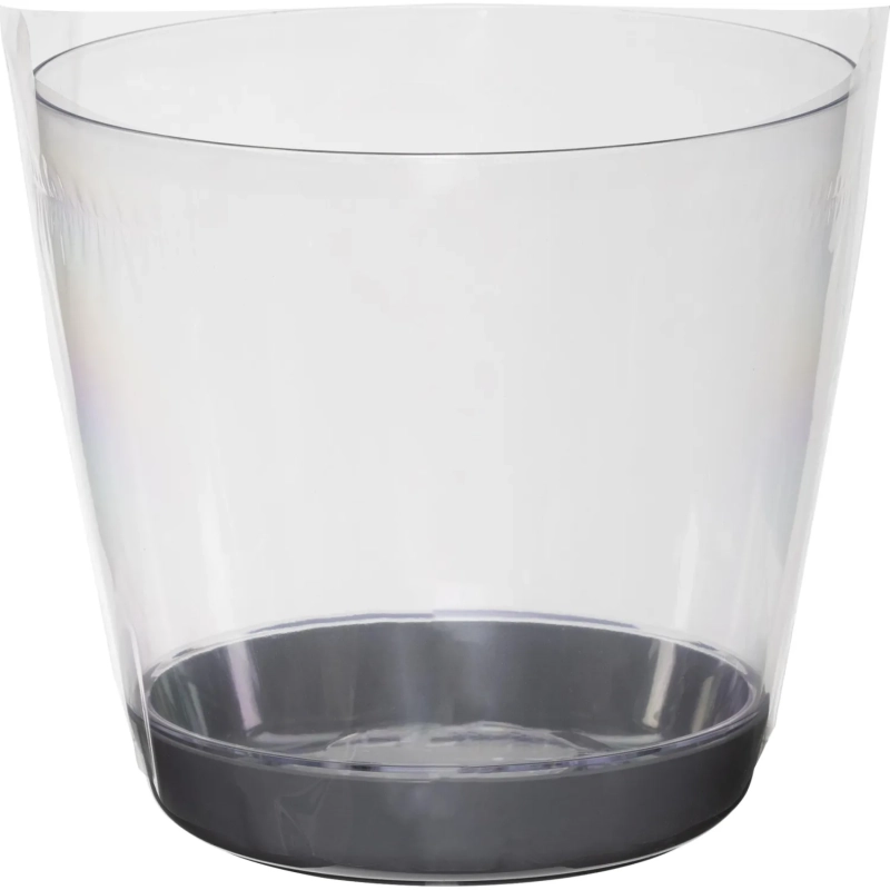 Кашпо ОРХИДЕЯ D180мм 3л с поддоном, Прозрачный