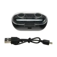 Наушники беспроводные Luazon VBT 1.20, вакуумные, Bluetooth 5.0, 40/300 мАч, чёрные