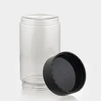 Ёмкость для сыпучих продуктов Asti, 1 л, прозрачный, крышка черная