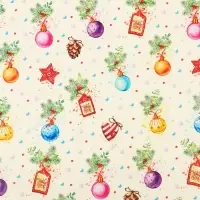 Бумага упаковочная новогодняя глянцевая «Шарики», 50×70 см Бумага упаковочная новогодняя глянцевая «Шарики», 50×70 см