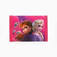 Кошелек детский на липучке &laquo;Холодное сердце&raquo; розовый 9&times;9&times;1