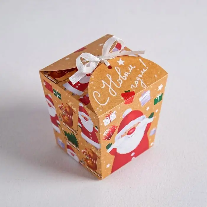 Бонбоньерка новогодняя «Санта», 7,5 х 8 х 7,5 см, Новый год Бонбоньерка новогодняя «Санта», 7,5 х 8 х 7,5 см, Новый год