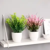 Искусственный цветок в горшке &laquo;Цветник с осокой&raquo; 9&times;23 см, МИКС