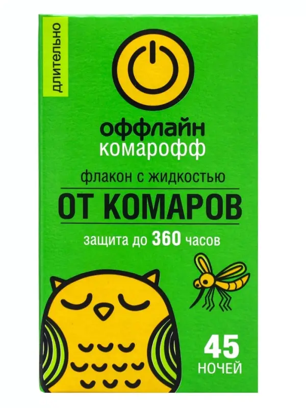 Дополнительный флакон-жидкость от комаров &laquo;Комарофф&raquo;, без запаха, 45 ночей