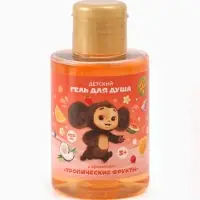 Детский гель для душа, аромат тропические фрукты, 100 мл, Чебурашка