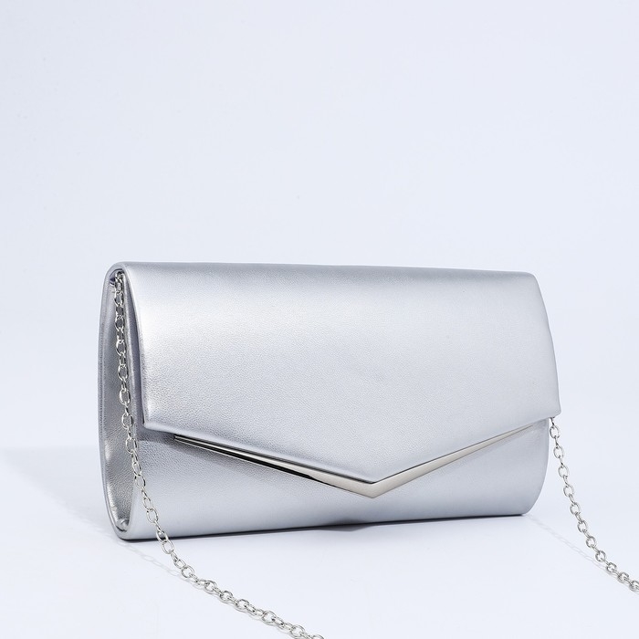 Сумка-клатч на магните, цвет серебряный Сумка-клатч на магните, цвет серебряный