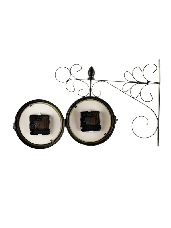 Часы настенные интерьерные &laquo;Тактоо&raquo;, двусторонние, на подвесе, бесшумные, плавный ход, 24&times;30 см, от батарейки 1&times;АА