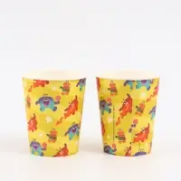Набор одноразовой бумажной посуды, 20 предметов: 10 стаканов, 10 тарелок, Ум и Хрум