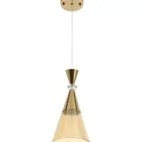 Светильник &laquo;Рианна&raquo; 1&times;40 Вт Е27 золото 15&times;15&times;30+100 см