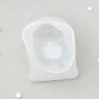 Молд «Бульдог», силикон, 4×5×4,5 см, цвет белый