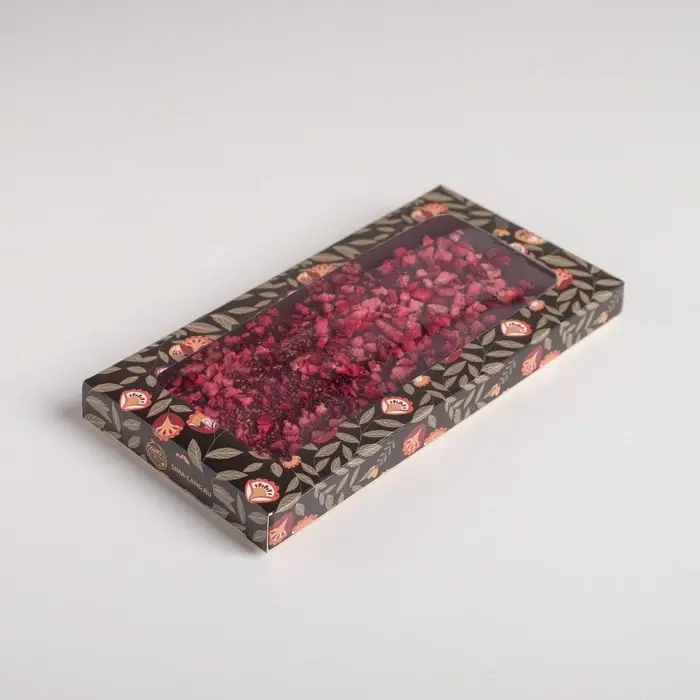 Коробка для шоколада, кондитерская упаковка «With love», с окном, 17.3 х 8.8 х 1.5 см Коробка для шоколада, кондитерская упаковка «With love», с окном, 17.3 х 8.8 х 1.5 см