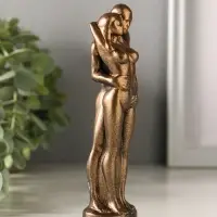 Статуэтка "Пара" 15х4 см, бронза винтаж