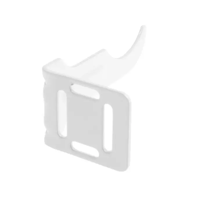 Кронштейн для радиатора левый, полимер, цвет белый Кронштейн для радиатора левый, полимер, цвет белый