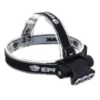 Фонарь налобный тм ЕРМАК, 3 LED, 1200мАч, 3 режима, 8,3х3,8х5,4см, USB кабель, пластик