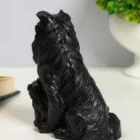 Фигурка гипс &laquo;Колли&raquo;, 10&times;7 см, чёрный