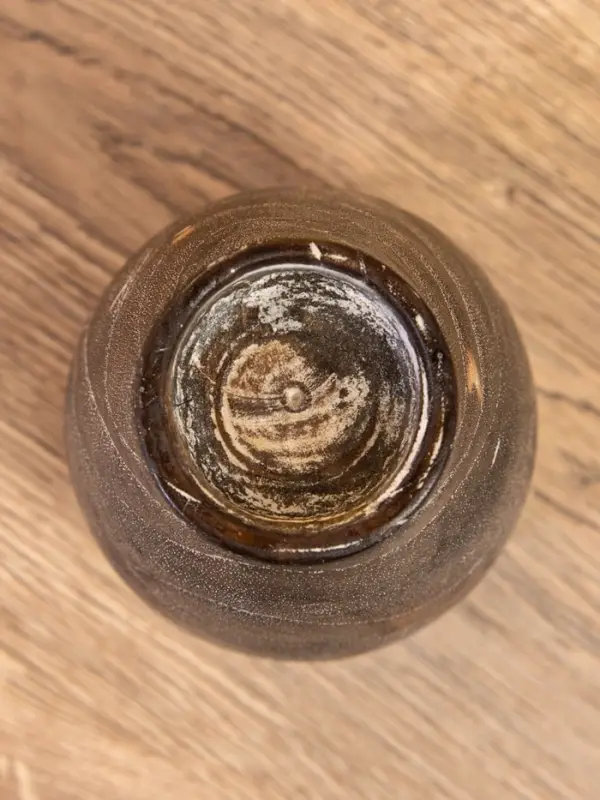 Подсвечник, d=4 см, 8&times;8&times;15 см, дерево джати, тёмно-коричневый