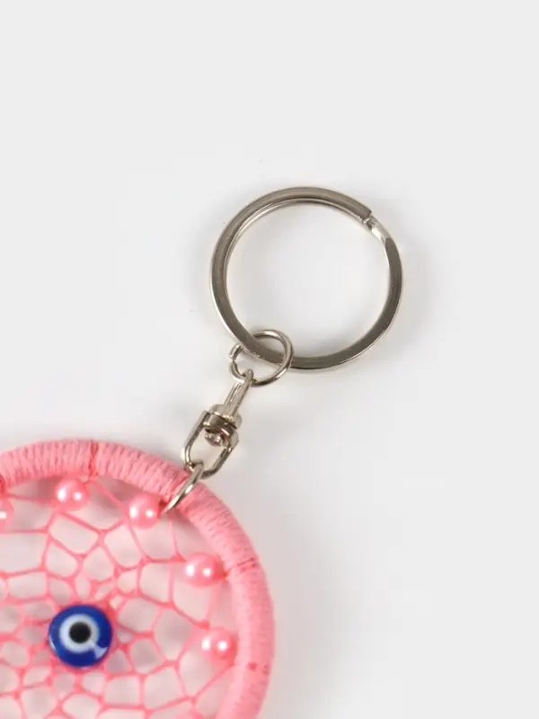 Брелок Брелок "Ловец снов" 17 см, цв. розовый