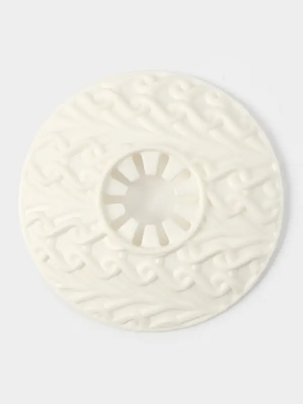 Ёршик для унитаза Melange, d=14 см, h=42 см, с подставкой, цвет молочный туман