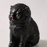 Копилка для денег &laquo;Котенок малый&raquo; 16 см, чёрная