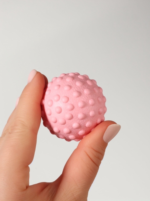 Массажёр TPR (термопластичная резина) универс d5см розовый накл ОТ