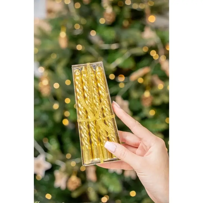 Свечи &laquo;Новогодние&raquo;, набор 8 шт., 1.5 см&times;1.5 см&times;15 см