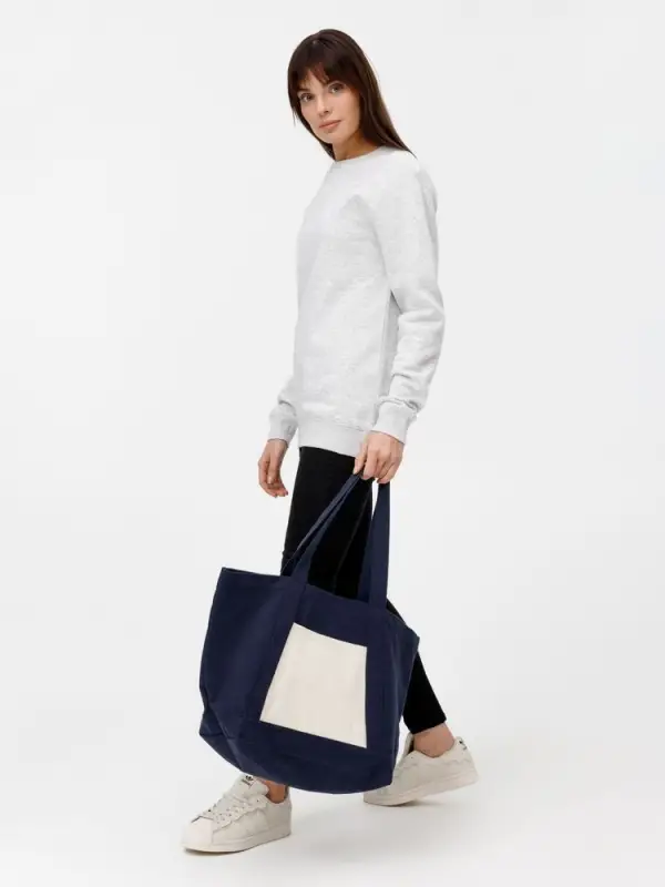 Шопер Shophop, синий с неокрашенным