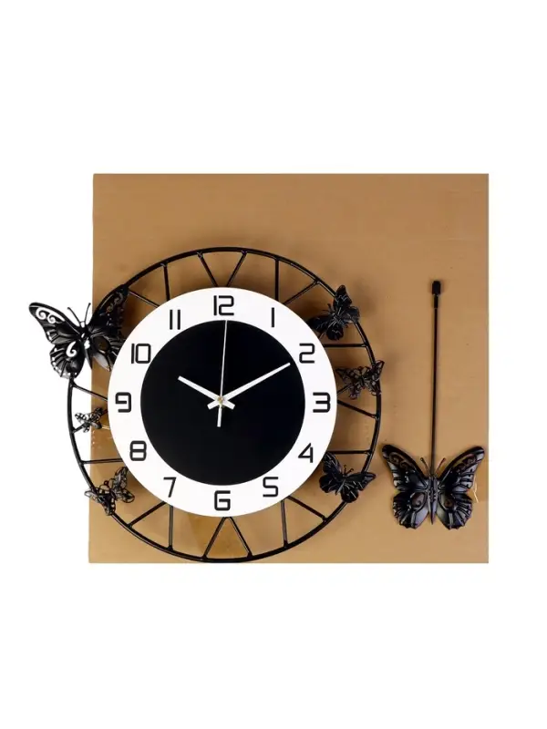 Часы настенные интерьерные &laquo;Бабочки&raquo;, с маятником, плавный ход, 35&times;51 см